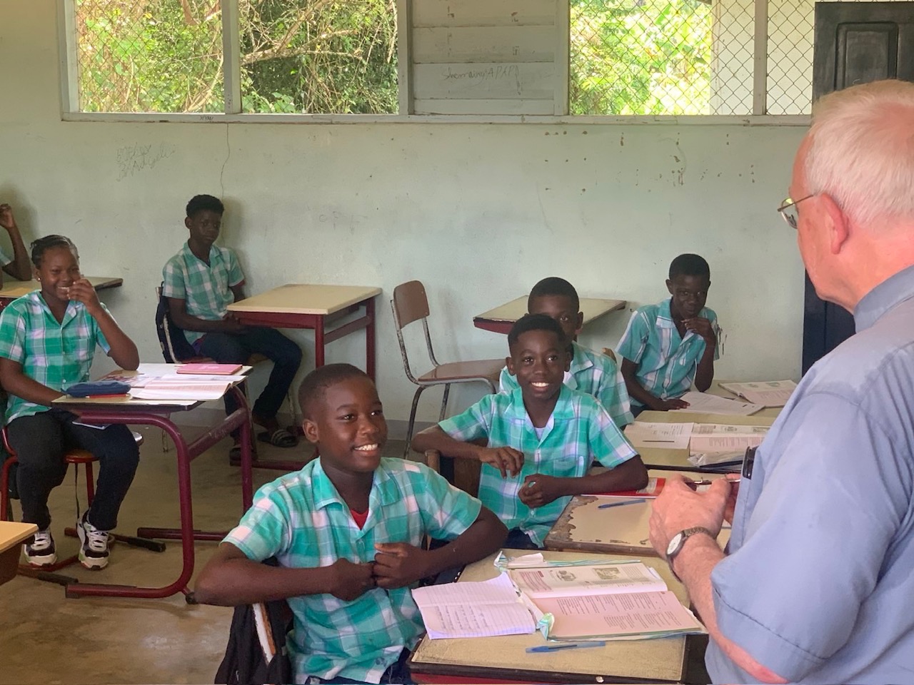 Schulklasse in Lombe