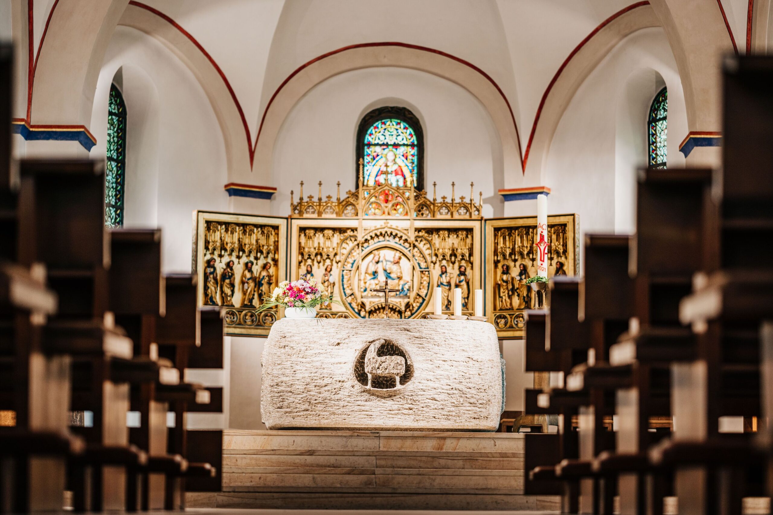 Innenansicht St. Johannes Baptist in Herford