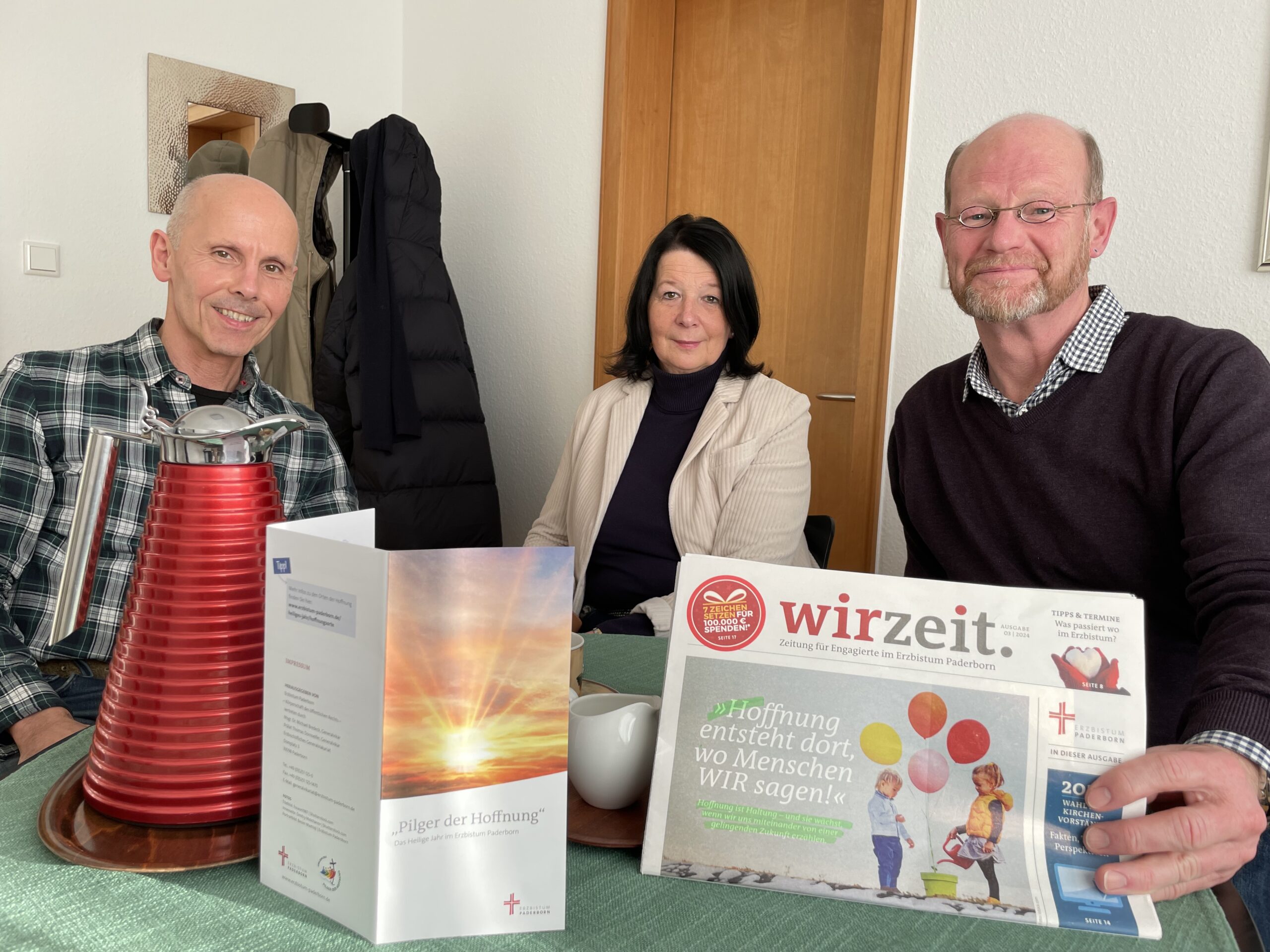 Team des Hoffnungsortes Brilon: v.l.n.r.: Jochen Andreas, Resi Kupitz und Uli Schilling